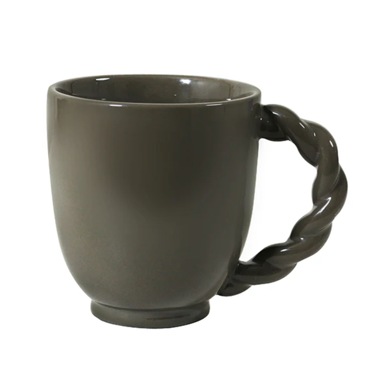 Vintage Table Mug Cable Handled - Jade