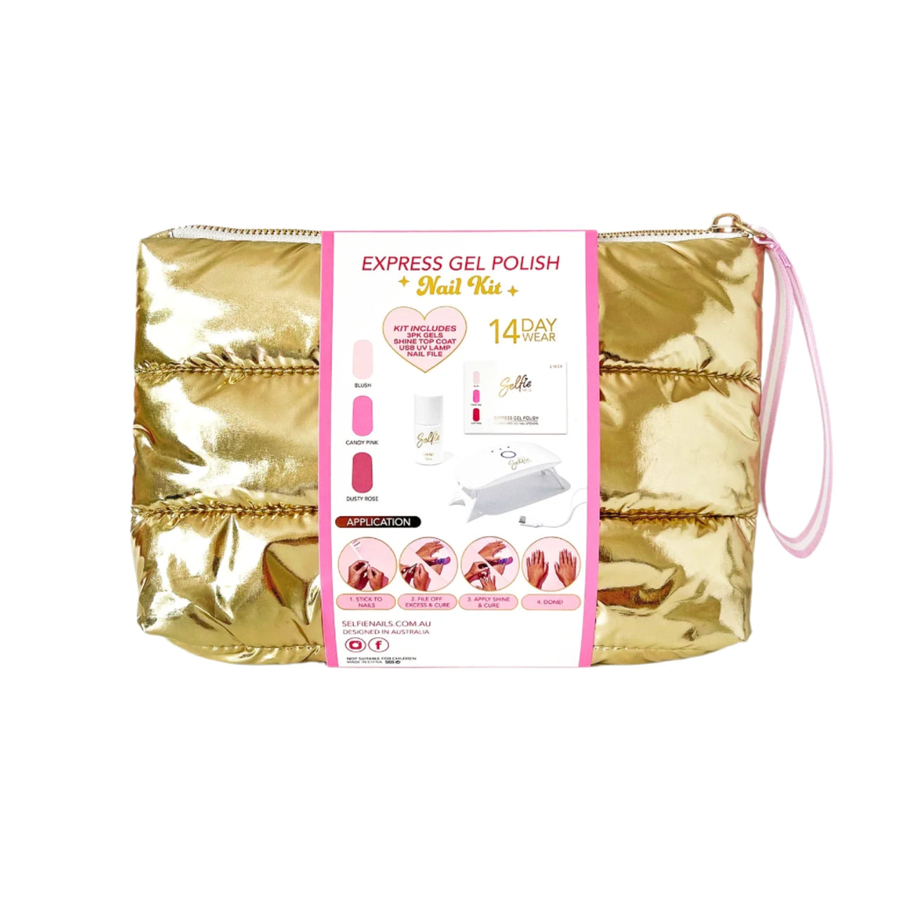 Beauty Bag Nail Kit - Gold