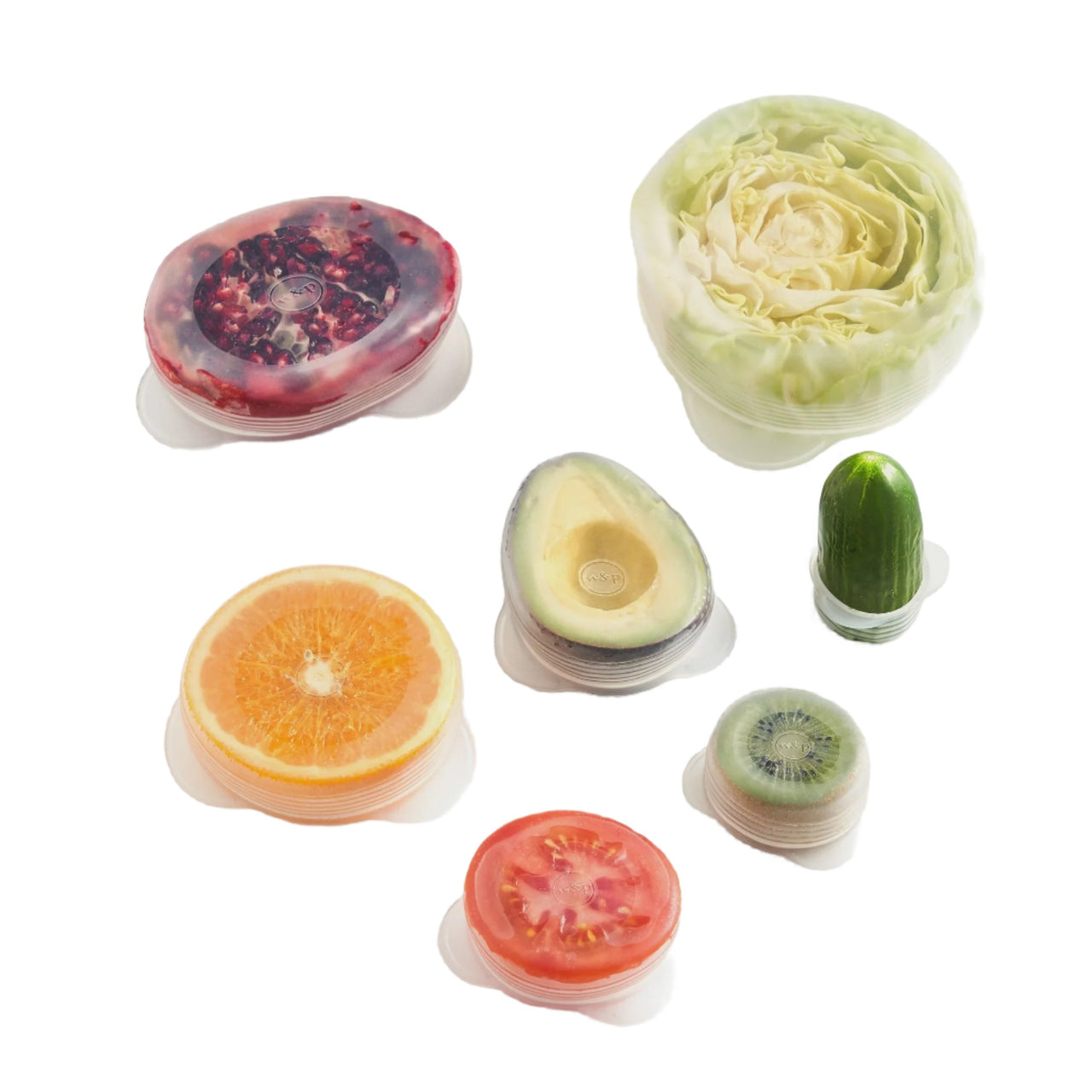 Reusable Stretch Produce Covers (Set of 7)