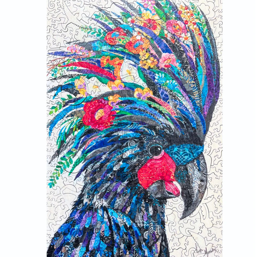 389pc Wooden Puzzle - Black Cockatoo