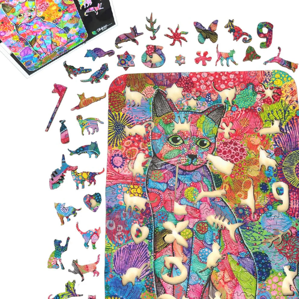 309pc Wooden Puzzle - Carefree Cat