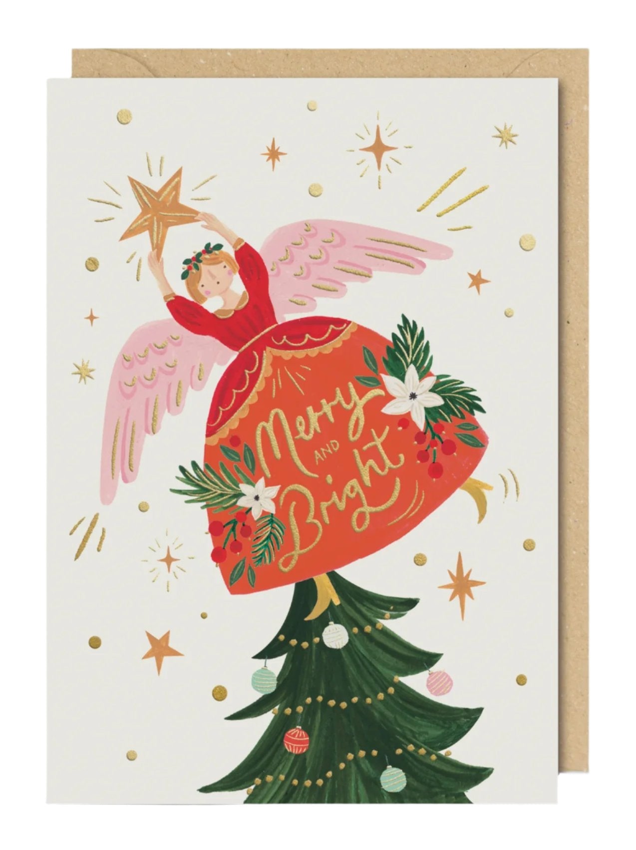 Merry And Bright Fairy Card