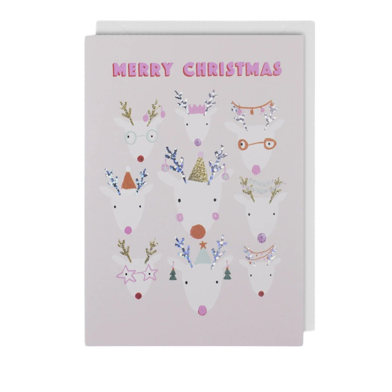 Merry Christmas 9 Reindeer Card