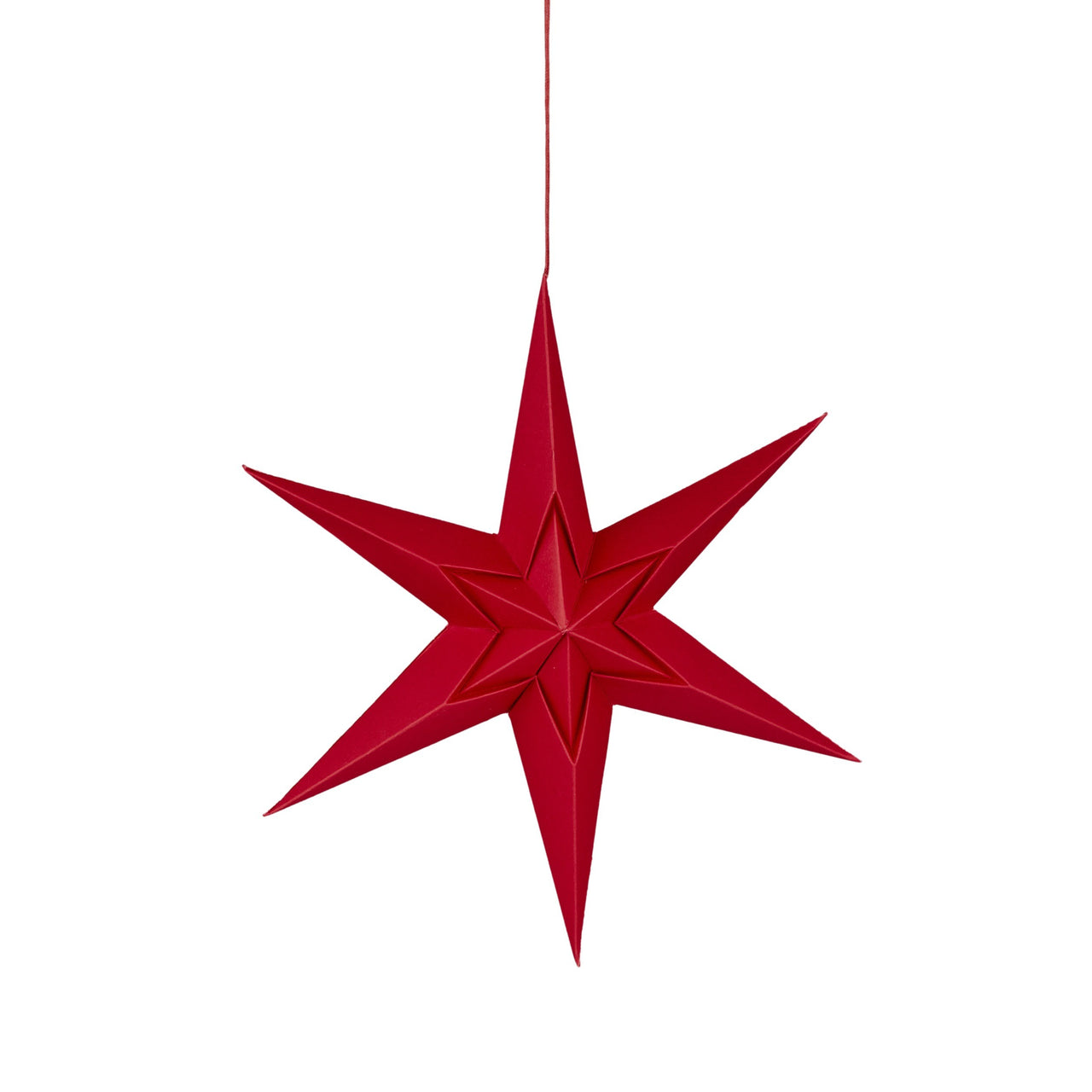 Hanging Red Star Paper Decoration