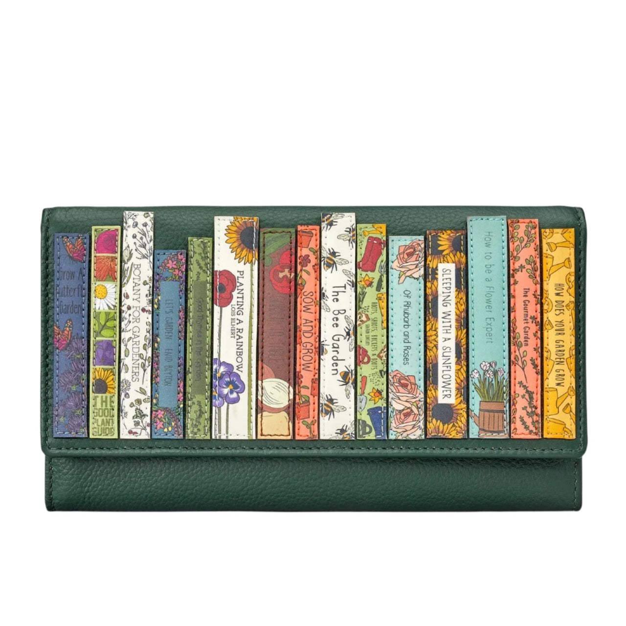 Hudson Leather Purse - Green Fingers Bookworm