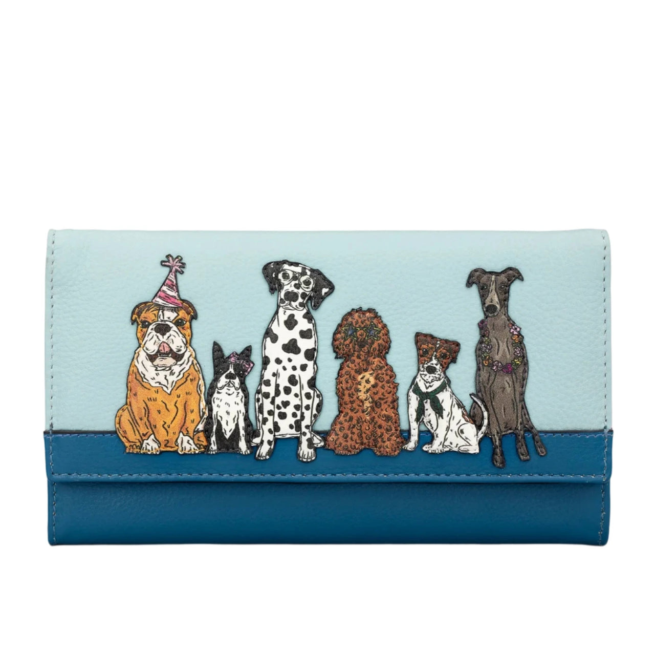 Hudson Leather Purse - Party Dogs