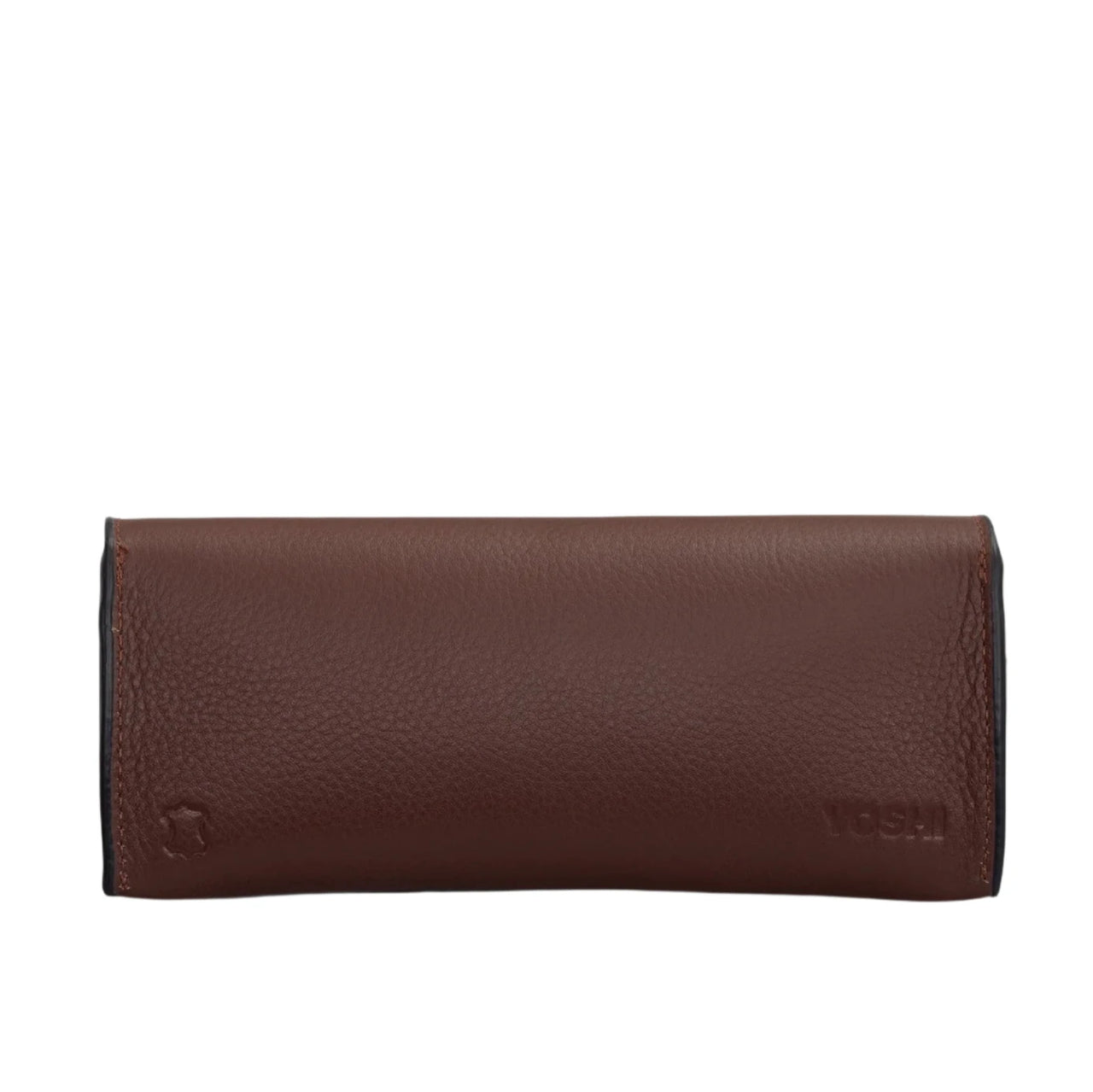 Leather Glasses Case - Bookworm Classic Brown