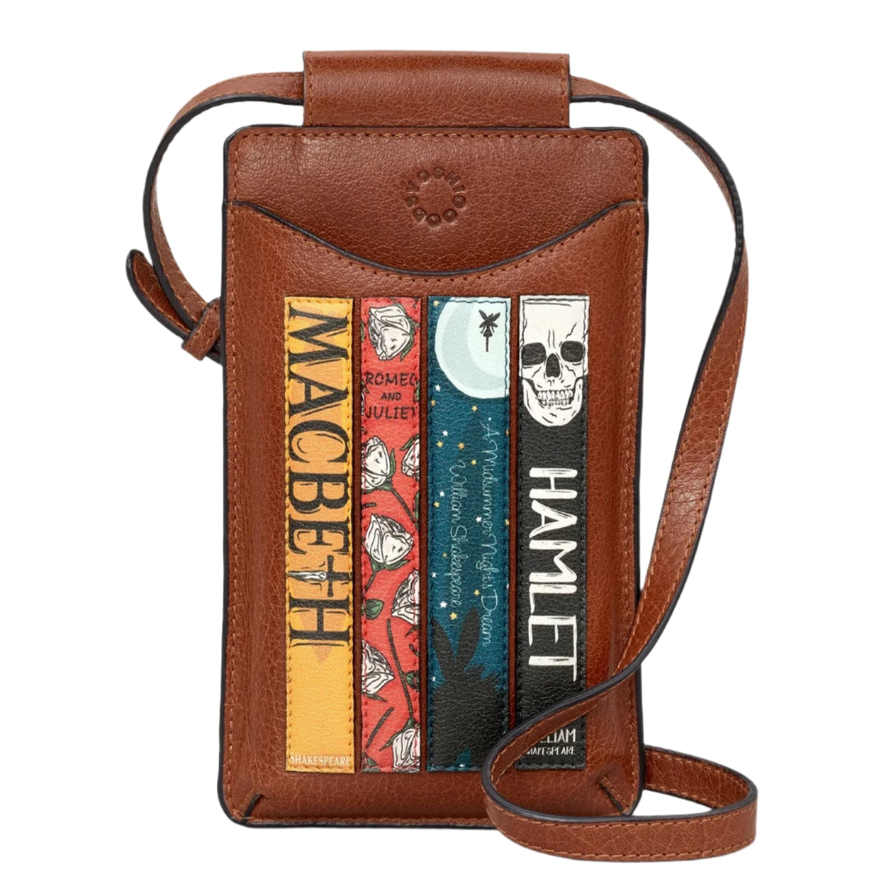 Leather Phone Case - Shakespeare Bookworm Brown