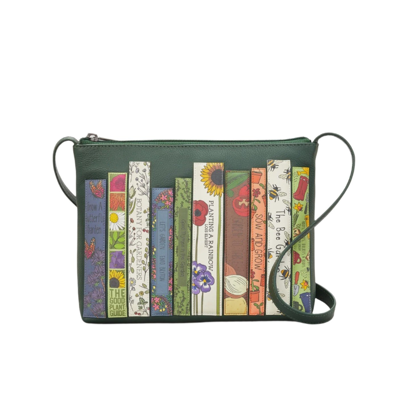 Leather Cross Body Bag - Green Fingers Bookworm