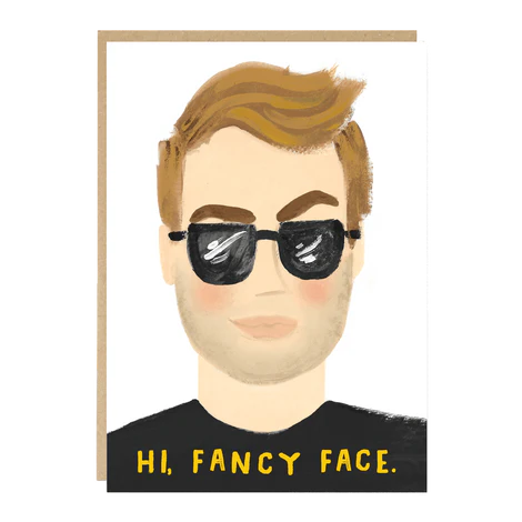 Hi Fancy Face Card - Ryan