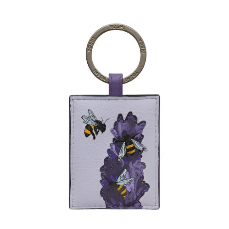 Yoshi Leather Keyring - Bees Love Lavender