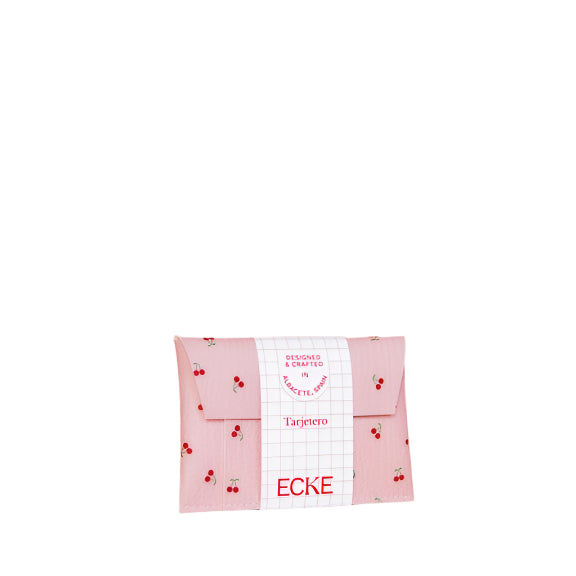 ECKE Card Holder - Cerezas Pink