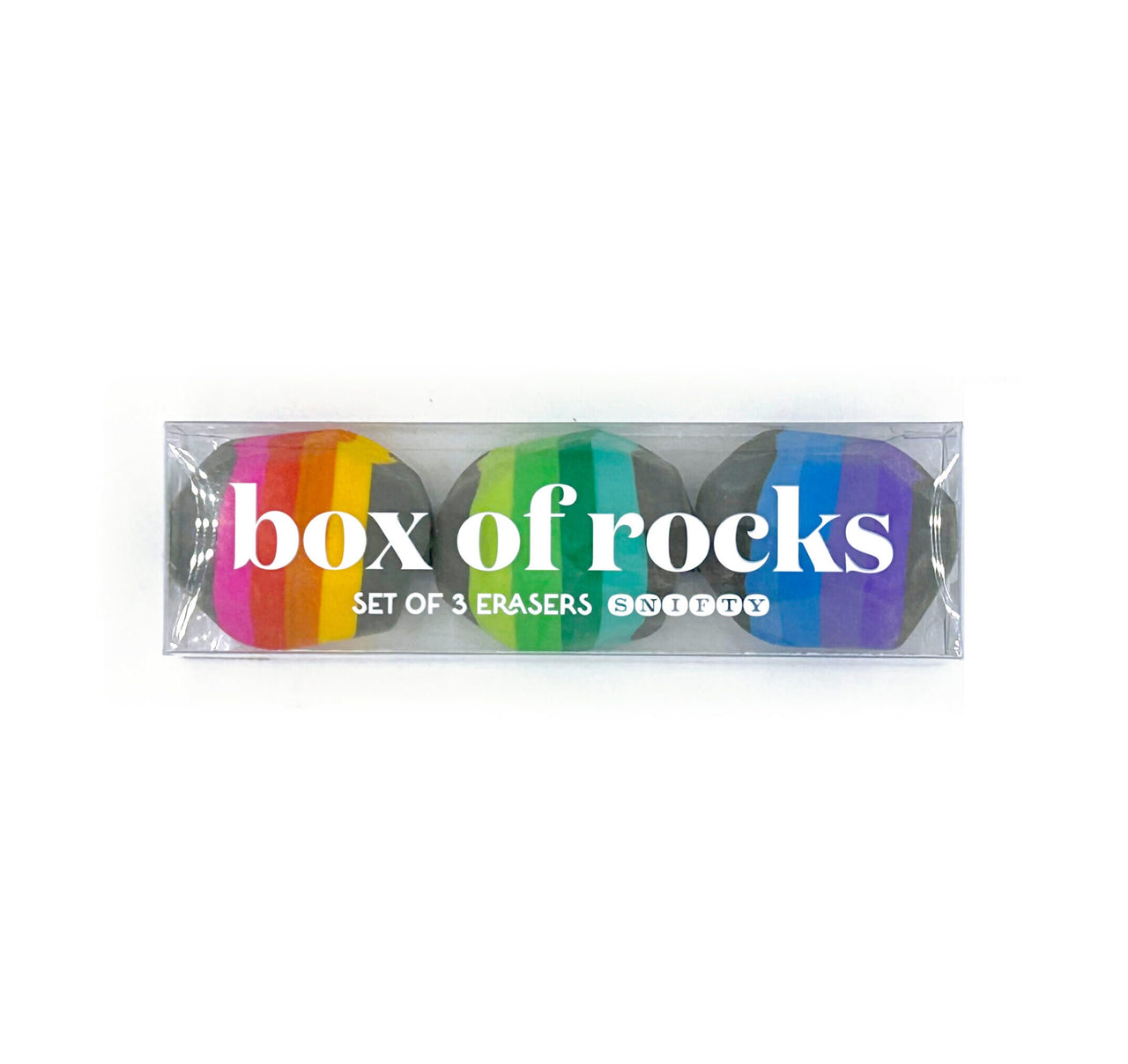 Box Of Rocks Eraser Set of 3