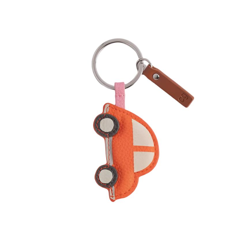 CG Vegan Leather Novelty Keyring - Red Car