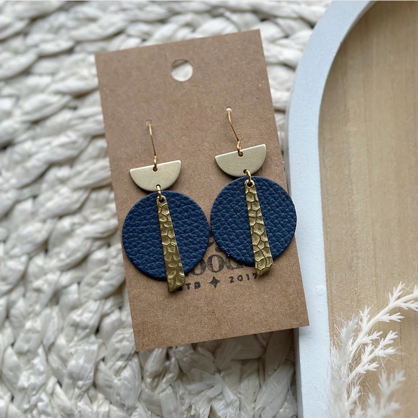 Crest Drop Earrings - Nightshade