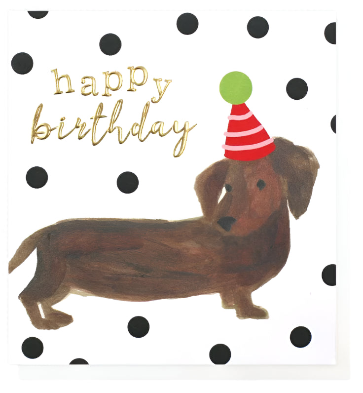 Happy Birthday Sausage Dog Card