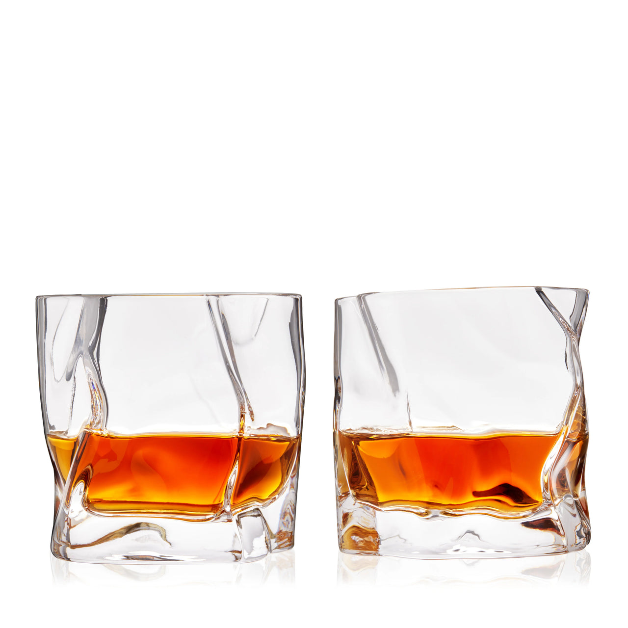 Crystal Molten Tumblers Set of 2