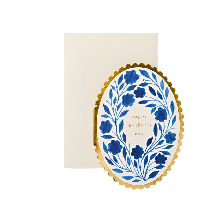 Happy Mother's Day Delft Flora Card