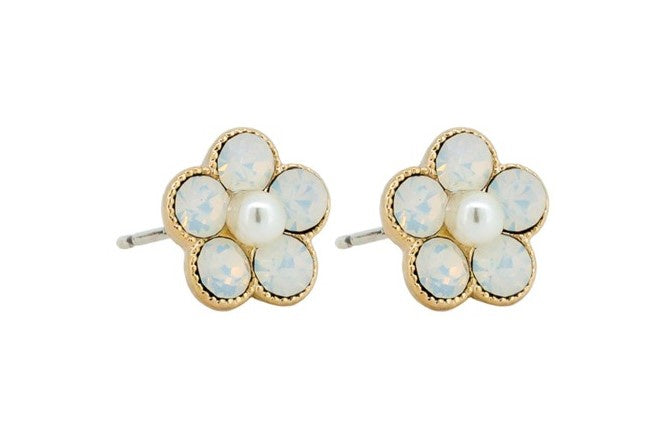 White Crystal and Pearl Flower E/R