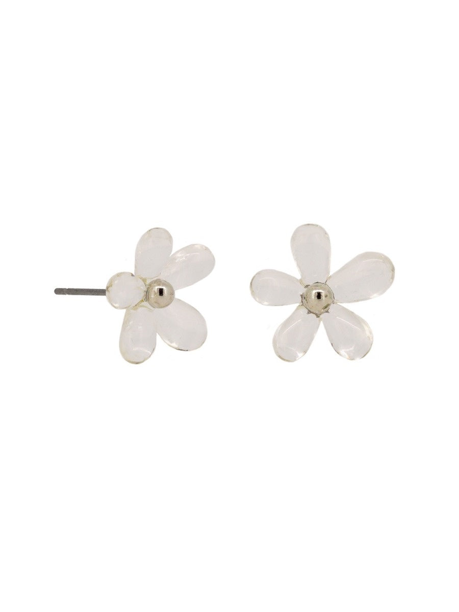 Gail Daisy Earrings - Clear