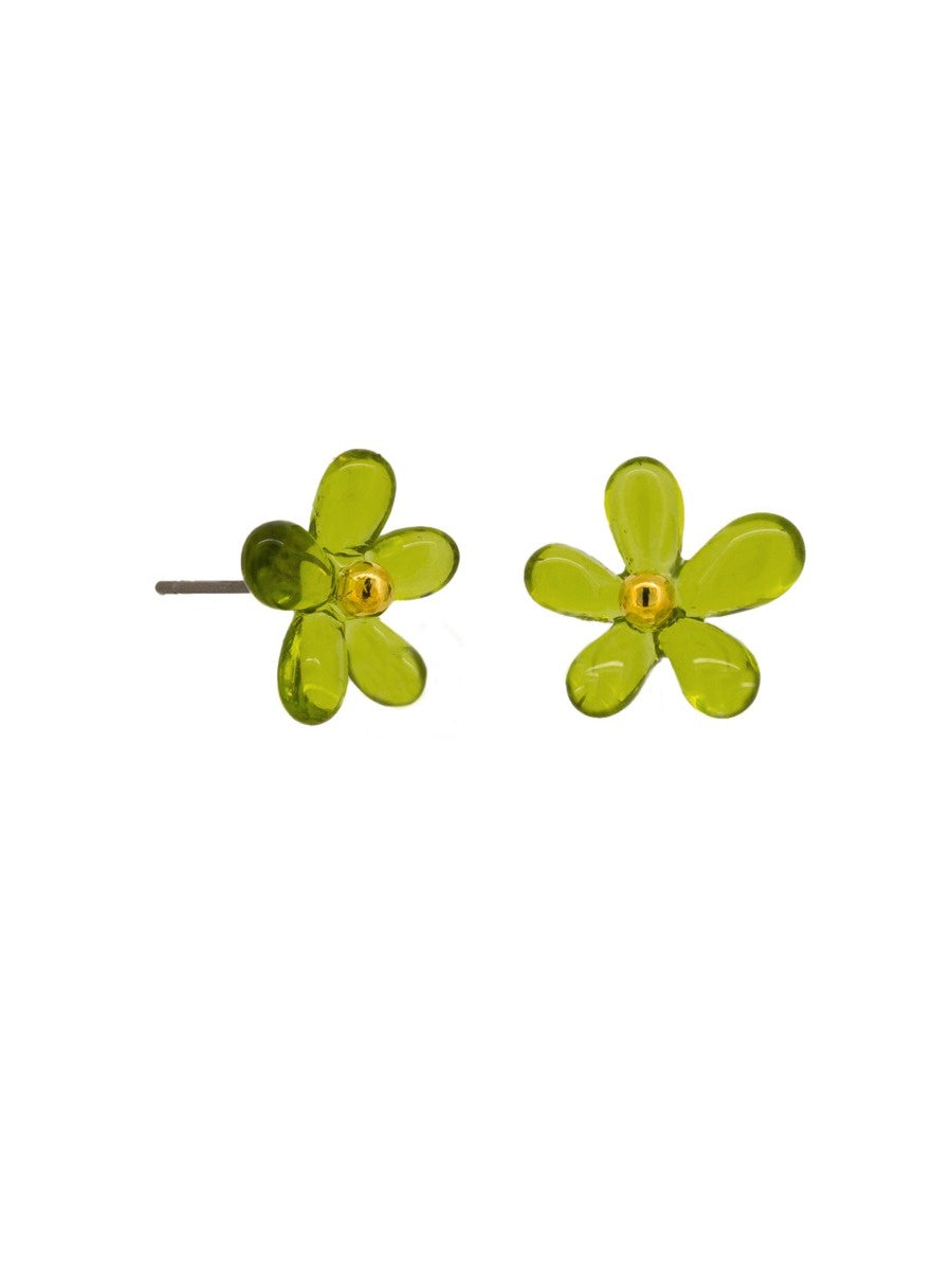 Gail Daisy Earrings - Green