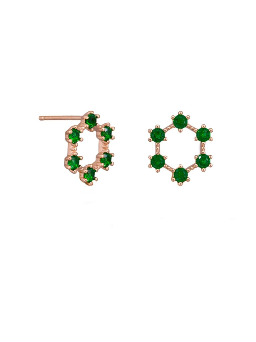 Emerald Festoon Earrings