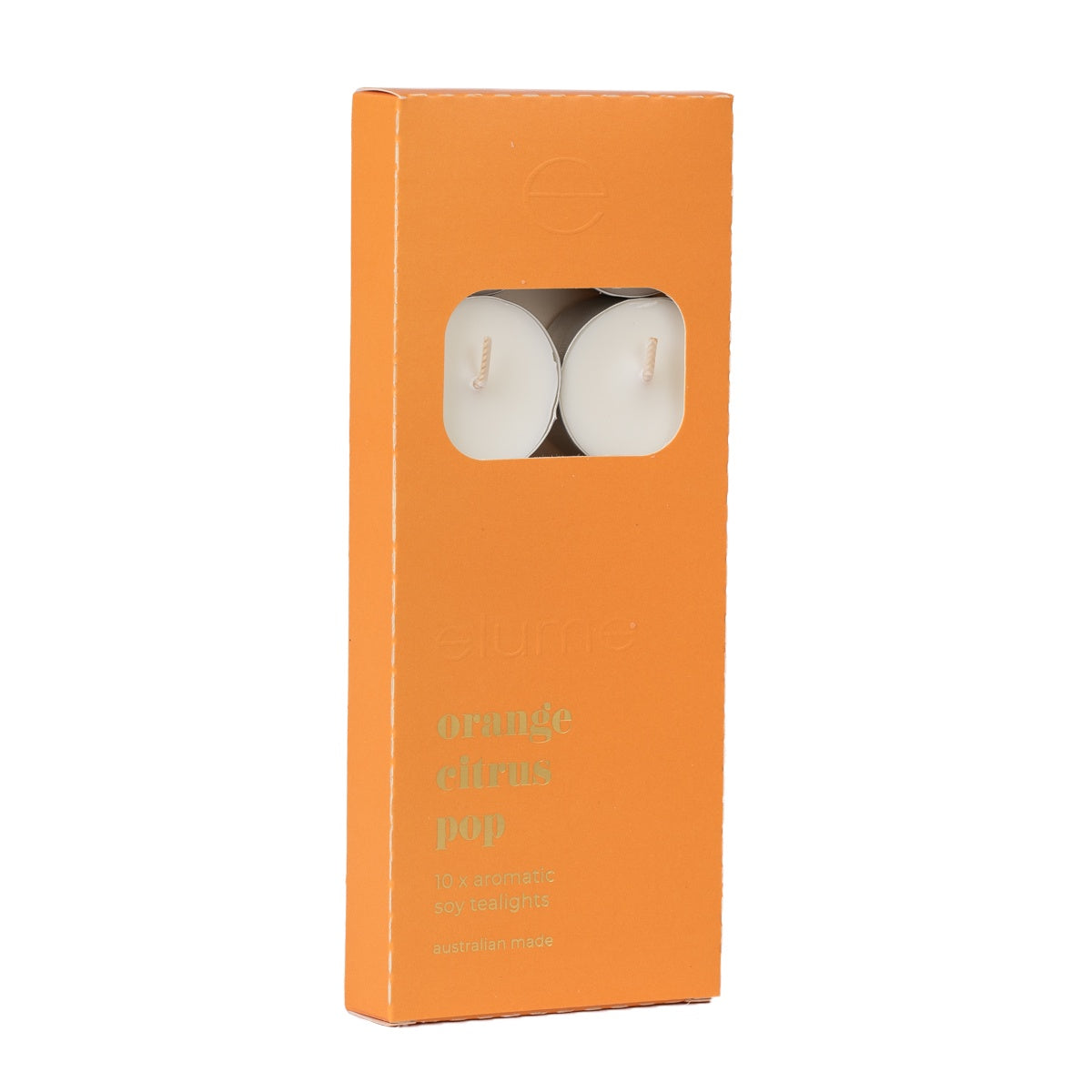 Soy Tealights Set of 10 - Orange Citrus Pop