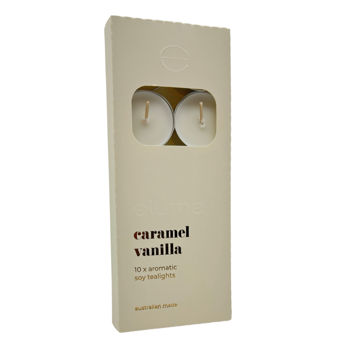 Soy Tealights Set of 10 - Caramel Vanilla