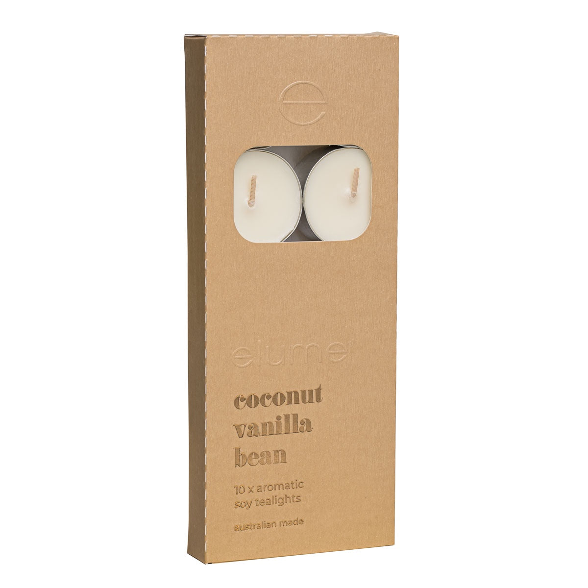 Soy Tealights Set of 10 - Coconut Vanilla Bean