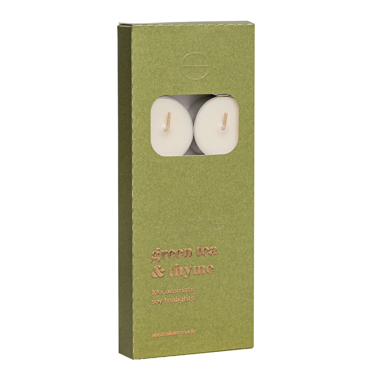 Soy Tealights Set of 10 - Green Tea & Thyme