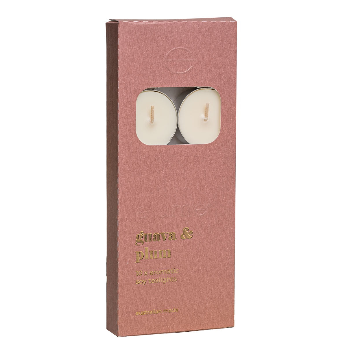 Soy Tealights Set of 10 - Guava & Plum