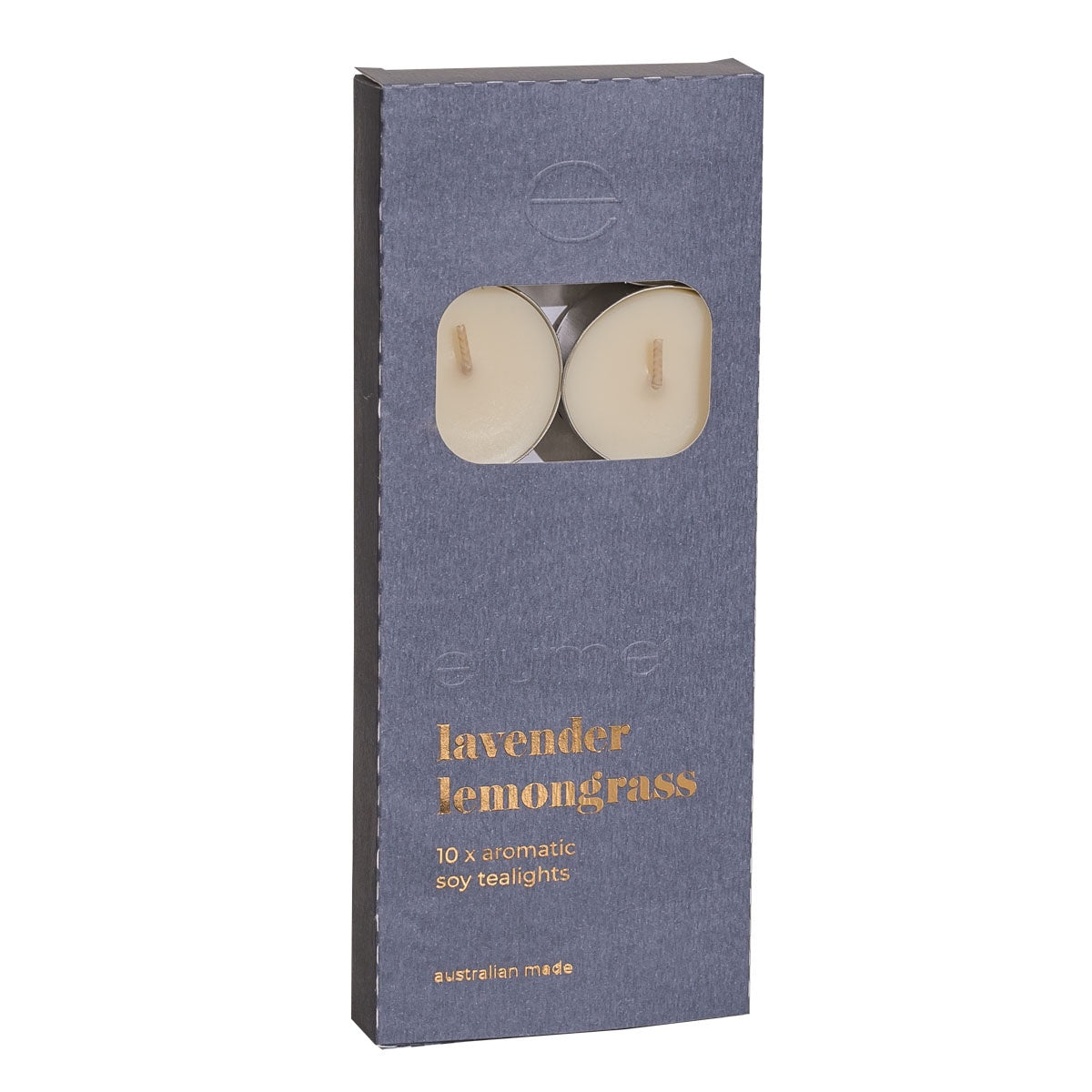 Soy Tealights Set of 10 - Lavender Lemongrass