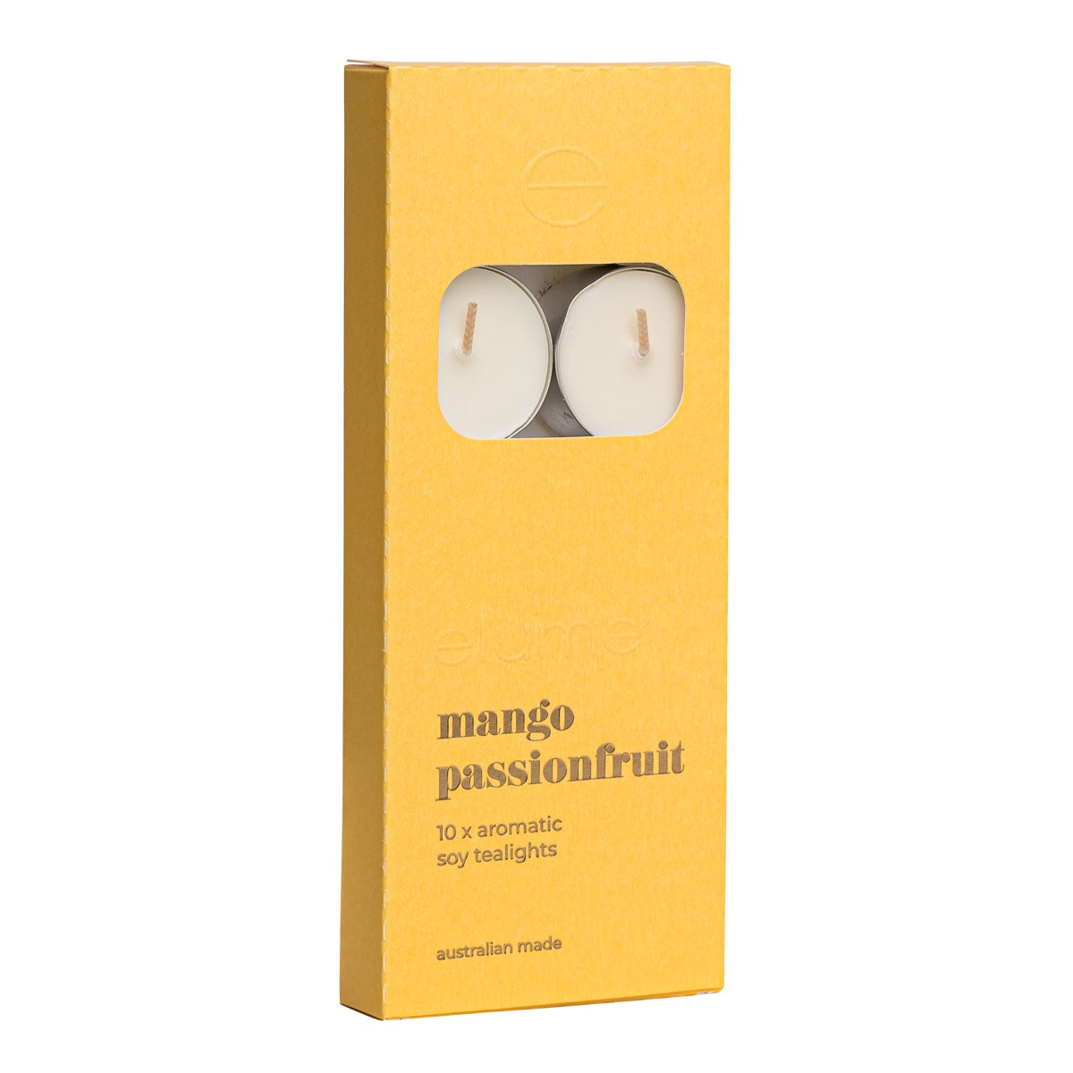 Soy Tealights Set of 10 - Mango Passionfruit