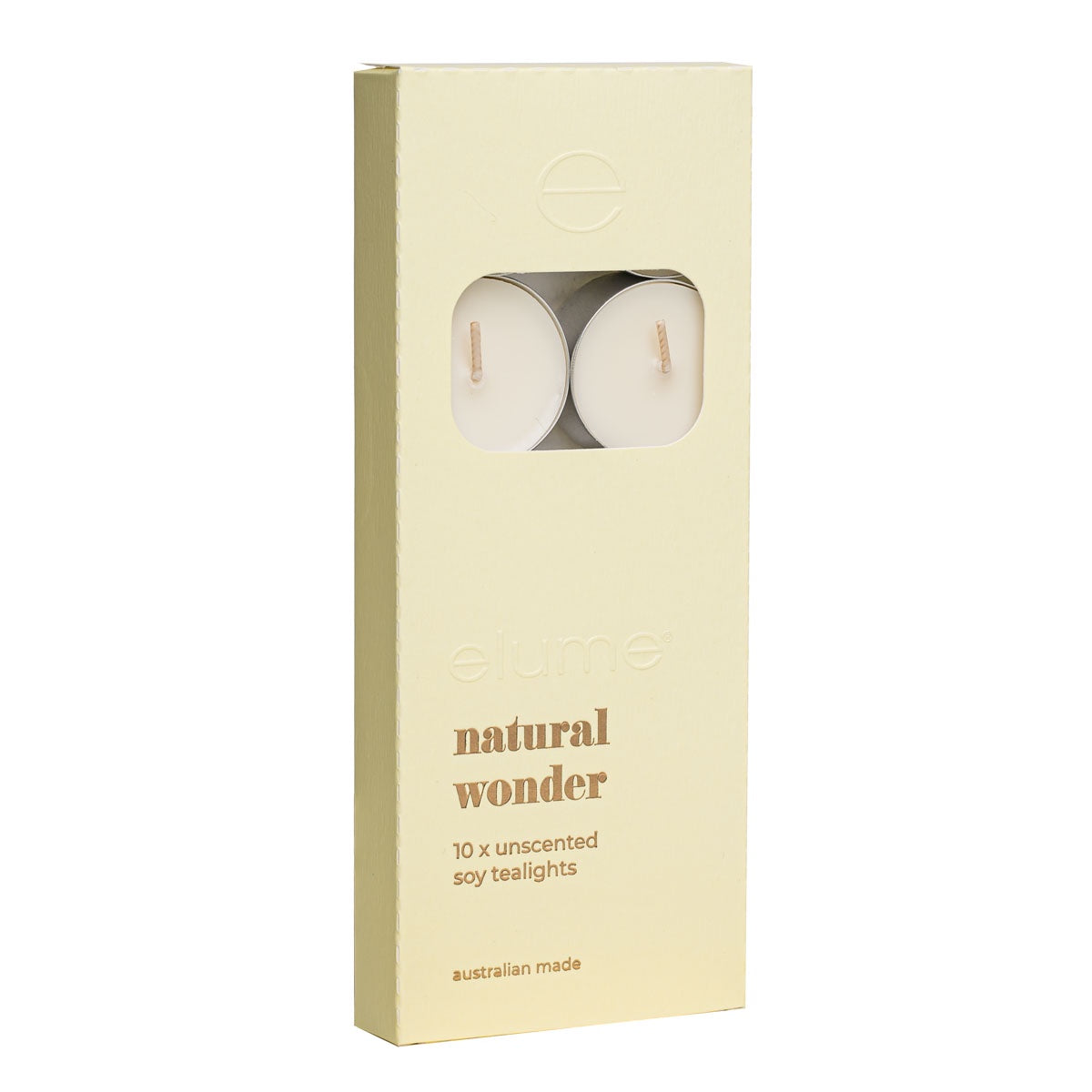 Soy Tealights Set of 10 - Natural Wonder