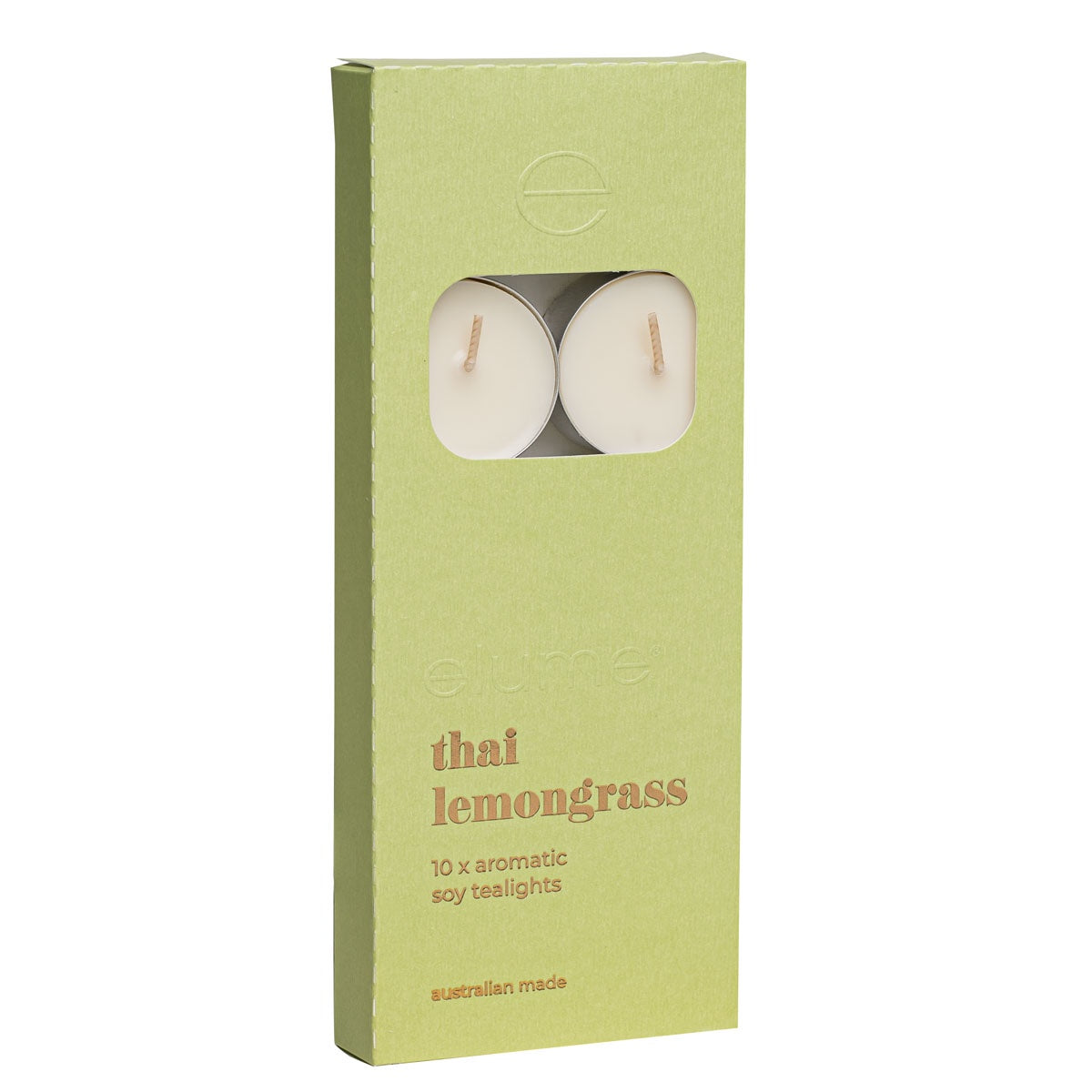 Soy Tealights Set of 10 - Thai Lemongrass