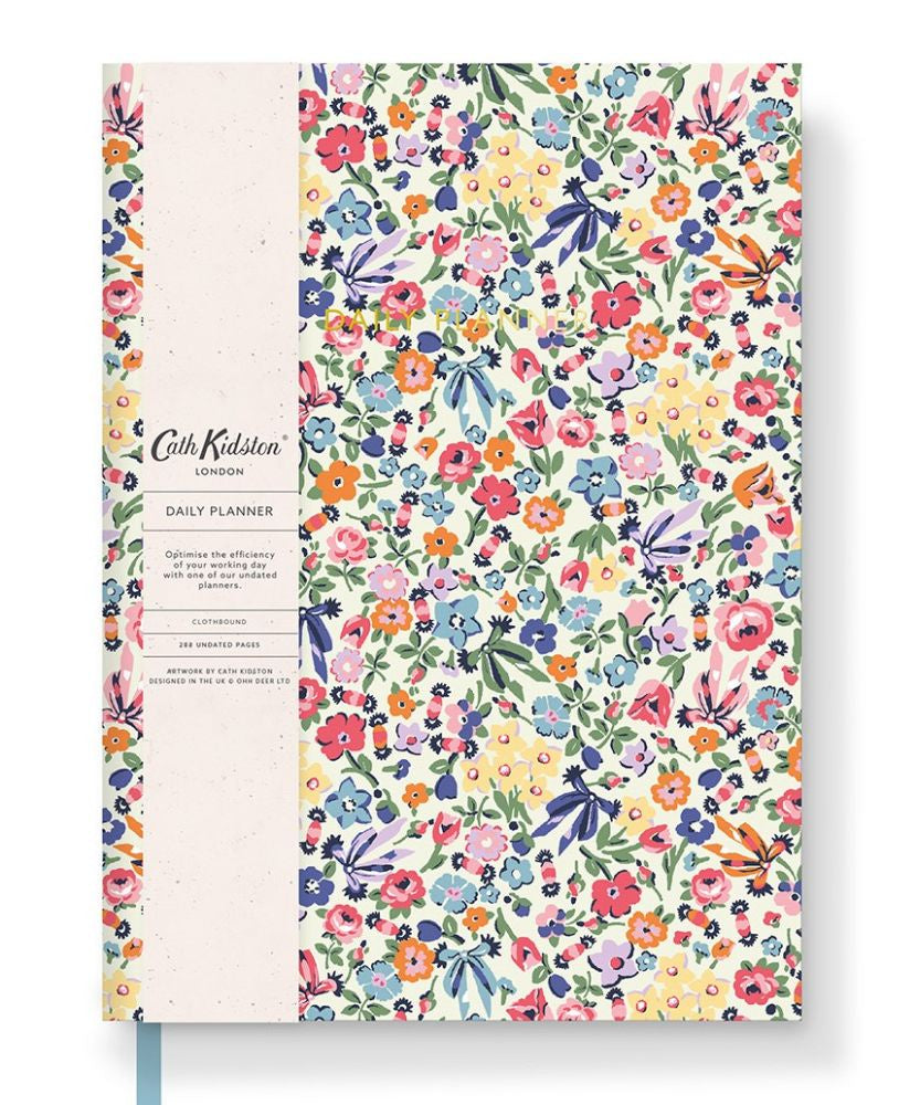 A5 Soft Cloth Cover Daily Planner - Spring Floral