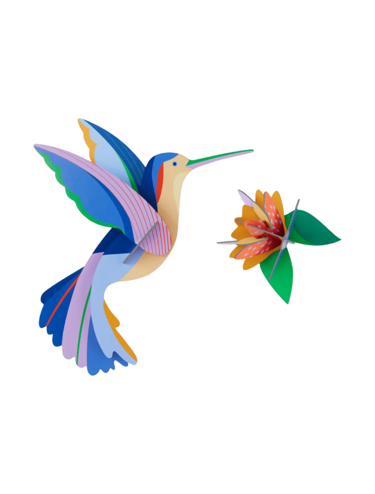 Cardboard Wall Art - Hummingbird