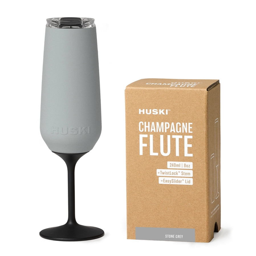 Insulated Champagne Flute - Stone Grey