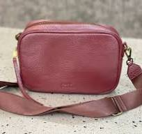 Rosie Cross Body Bag with 2 Straps - Magenta