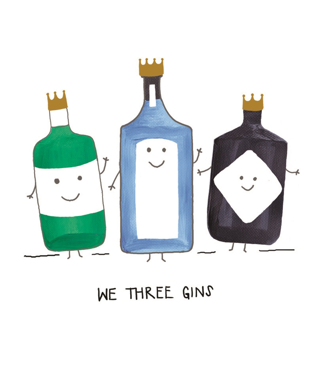 We Three Gins Card