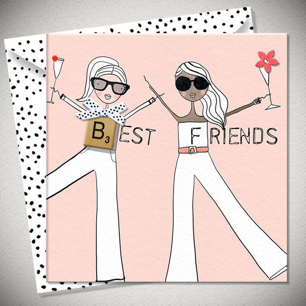 Scrab-Belles Best Friends Card