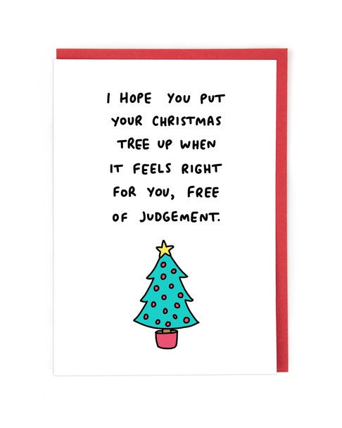 Christmas Tree Judgement Card