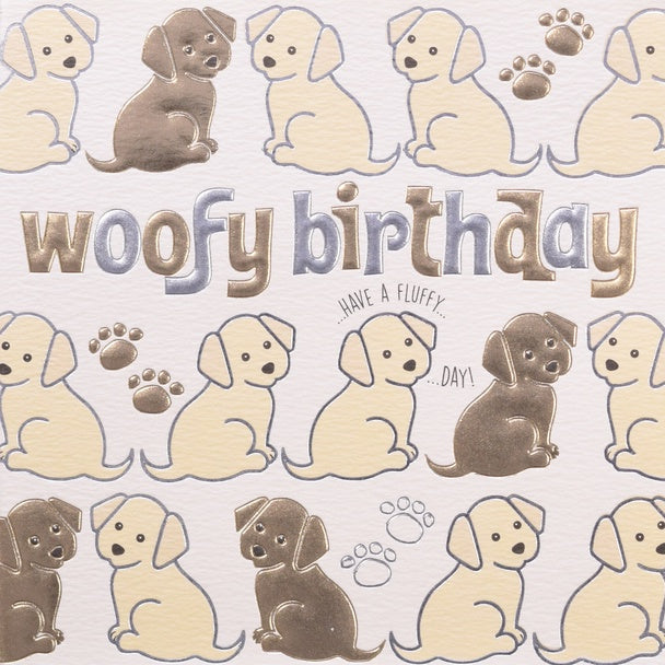 Woofy Birthday Card