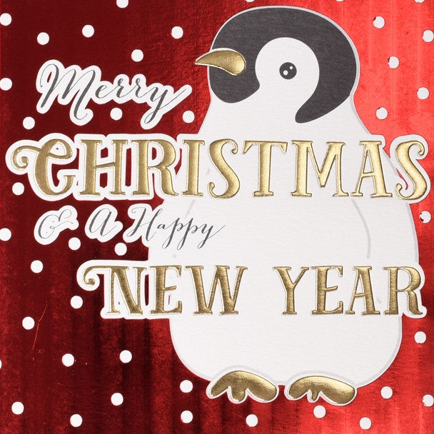 Merry Christmas Penguin Card