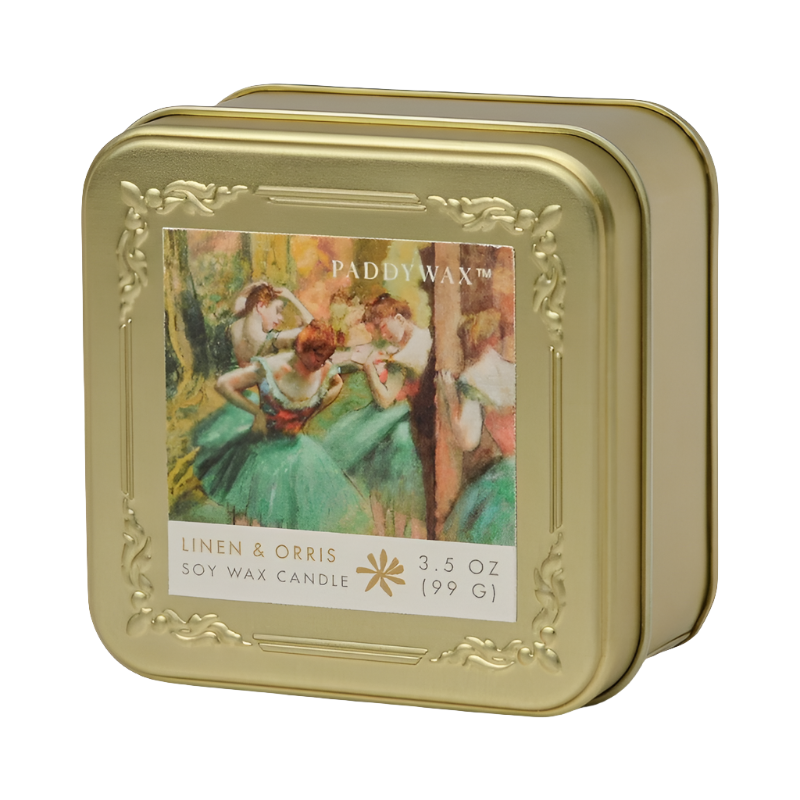 Impressionist Tin Candle 99g - Degas, Dancers 'Pink & Green'