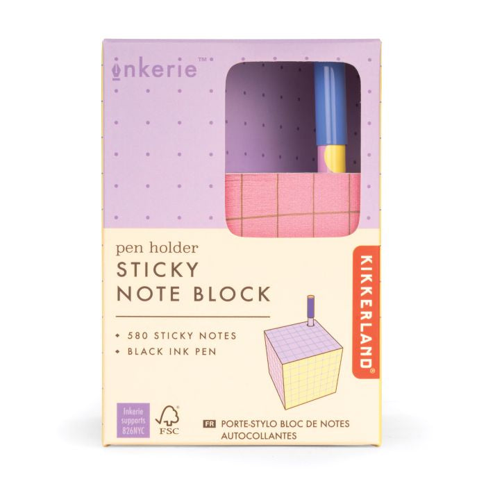 Pen Holder Sticky Note Block