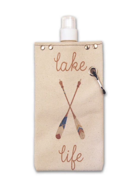 750ml Canvas Flask - Lake Life