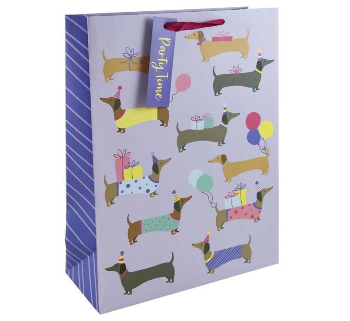 Large Gift Bag - Sausage Dogs