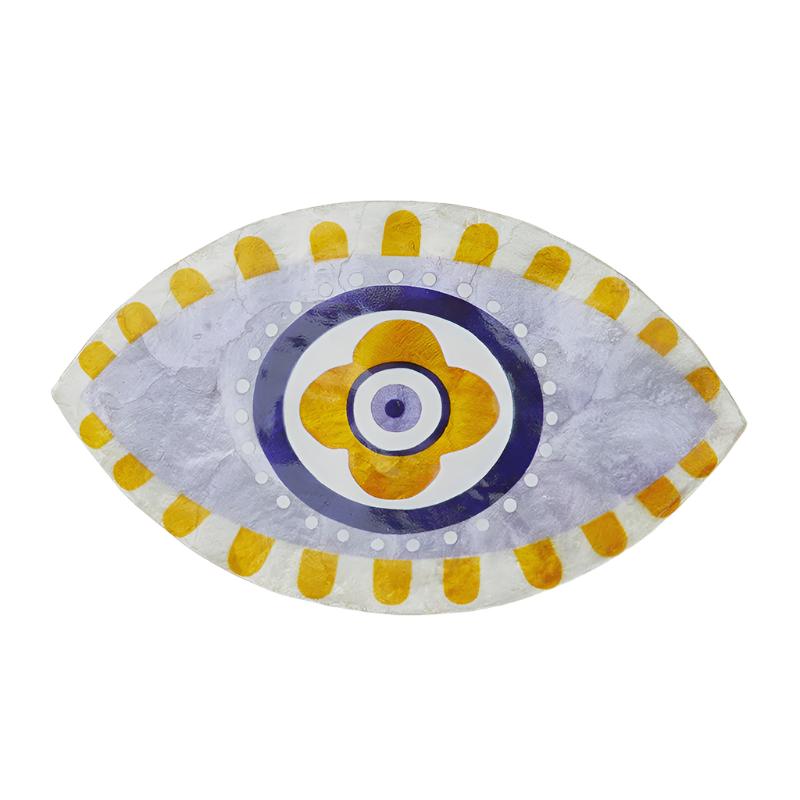 Capiz Shell Wall Art - Iris, Violet