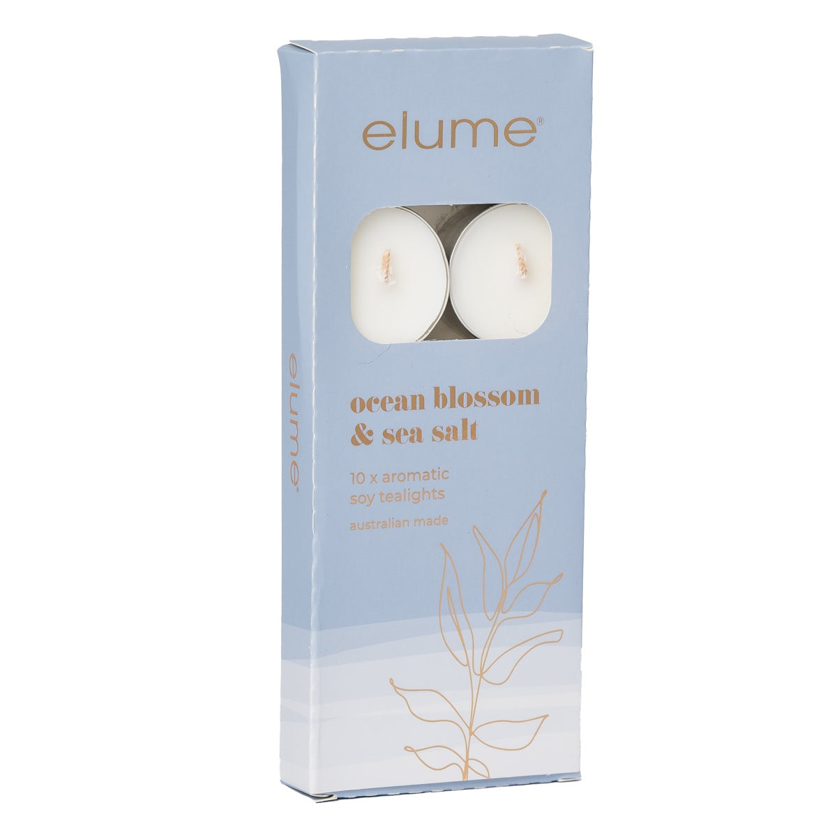 Soy Tealights Set of 10 - Ocean Blossom & Sea Salt